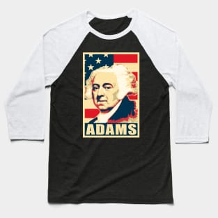 John Adams American Poster Propaganda Baseball T-Shirt